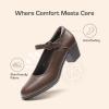 image:imageDREAM PAIRS Mary Jane Shoes Women Low Chunky Heels Closed Toe Pumps Comfortable Work Business Dress ShoesBrown