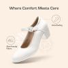 image:imageDREAM PAIRS Mary Jane Shoes Women Low Chunky Heels Closed Toe Pumps Comfortable Work Business Dress ShoesWhite