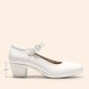 image:imageDREAM PAIRS Mary Jane Shoes Women Low Chunky Heels Closed Toe Pumps Comfortable Work Business Dress ShoesWhite