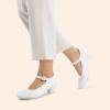 image:imageDREAM PAIRS Mary Jane Shoes Women Low Chunky Heels Closed Toe Pumps Comfortable Work Business Dress ShoesWhite