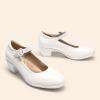 image:imageDREAM PAIRS Mary Jane Shoes Women Low Chunky Heels Closed Toe Pumps Comfortable Work Business Dress ShoesWhite