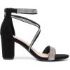 image:imageDREAM PAIRS Womens Chunk Low Heel Pump SandalsBlacksuede