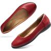 image:imageDREAM PAIRS Womens Comfortable Ballet Dressy Work Flats Round Toe Slip on Office ShoesRedpu