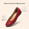 image:imageDREAM PAIRS Womens Comfortable Ballet Dressy Work Flats Round Toe Slip on Office ShoesRedpu