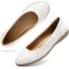 image:imageDREAM PAIRS Womens Comfortable Ballet Dressy Work Flats Round Toe Slip on Office ShoesWhite