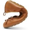 image:imageDREAM PAIRS Womens Flats Foldable Ballet Flats for Women Bowknot Round Toe Comfort Light Weight SlipOn Dress ShoesBrown