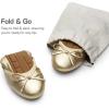 image:imageDREAM PAIRS Womens Flats Foldable Ballet Flats for Women Bowknot Round Toe Comfort Light Weight SlipOn Dress ShoesGold