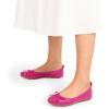 image:imageDREAM PAIRS Womens Flats Foldable Ballet Flats for Women Bowknot Round Toe Comfort Light Weight SlipOn Dress ShoesHot Pink