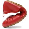 image:imageDREAM PAIRS Womens Flats Foldable Ballet Flats for Women Bowknot Round Toe Comfort Light Weight SlipOn Dress ShoesRed