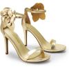 image:imageDREAM PAIRS Womens High Heels Flower Ankle Strap Stilettos Round Open Toe Dressy Sexy SandalsGoldpu