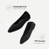 image:imageDREAM PAIRS Womens Knit Ballet Dressy Flats Comfortable Washable Flexible Breathable Casual Classic Work Office Walk Pointed Toe FlatsBlack