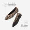 image:imageDREAM PAIRS Womens Knit Ballet Dressy Flats Comfortable Washable Flexible Breathable Casual Classic Work Office Walk Pointed Toe FlatsLeopard
