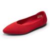 image:imageDREAM PAIRS Womens Knit Ballet Dressy Flats Comfortable Washable Flexible Breathable Casual Classic Work Office Walk Pointed Toe FlatsRed