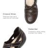 image:imageDREAM PAIRS Womens Loafers Slip On Comfortable Casual Orthopedic Walking Flats Work Shoes Closed Toe Sandals with Arch SupportBrown