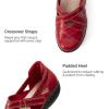 image:imageDREAM PAIRS Womens Loafers Slip On Comfortable Casual Orthopedic Walking Flats Work Shoes Closed Toe Sandals with Arch SupportRed
