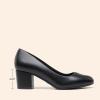 image:imageDREAM PAIRS Womens Pumps Low Chunky Block Heel Dress Shoes Closed Round Toe Comfortable HeelsBlackpu