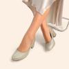 image:imageDREAM PAIRS Womens Pumps Low Chunky Block Heel Dress Shoes Closed Round Toe Comfortable HeelsGold