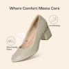 image:imageDREAM PAIRS Womens Pumps Low Chunky Block Heel Dress Shoes Closed Round Toe Comfortable HeelsGold