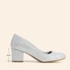 image:imageDREAM PAIRS Womens Pumps Low Chunky Block Heel Dress Shoes Closed Round Toe Comfortable HeelsSilver