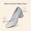 image:imageDREAM PAIRS Womens Pumps Low Chunky Block Heel Dress Shoes Closed Round Toe Comfortable HeelsSilver