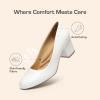 image:imageDREAM PAIRS Womens Pumps Low Chunky Block Heel Dress Shoes Closed Round Toe Comfortable HeelsWhite