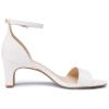 image:imageDREAM PAIRS Womens Square Toe Low Block Chunky Heels Open Toe Ankle Strap Dress Pump ShoesSize 85WhiteDHS214
