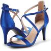 image:imageDREAM PAIRS Womens Strappy Stiletto High Heels Open Toe Rhinestone Wedding Dress Shoes Sparkly SandalsRoyalBlue