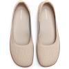 image:imageDREAM PAIRS Womens Ballet Flats Dressy Arch Support Wide Toe Box Knit Flats Comfortable Round Toe Slip On Travel Work Business Office Barefoot ShoesNude