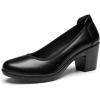image:imageDREAM PAIRS Womens Chunky Closed Toe Low Block Heels Work Pumps Comfortable Round Toe Dress Wedding Shoes NereidaBlack