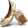 image:imageDREAM PAIRS Womens Flats Foldable Ballet Flats for Women Bowknot Round Toe Comfort Light Weight SlipOn Dress ShoesGold