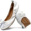 image:imageDREAM PAIRS Womens Flats Foldable Ballet Flats for Women Bowknot Round Toe Comfort Light Weight SlipOn Dress ShoesSilver