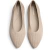 image:imageDREAM PAIRS Womens Knit Ballet Dressy Flats Comfortable Washable Flexible Breathable Casual Classic Work Office Walk Pointed Toe FlatsNude