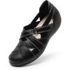 image:imageDREAM PAIRS Womens Loafers Slip On Comfortable Casual Orthopedic Walking Flats Work Shoes Closed Toe Sandals with Arch SupportBlack