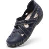 image:imageDREAM PAIRS Womens Loafers Slip On Comfortable Casual Orthopedic Walking Flats Work Shoes Closed Toe Sandals with Arch SupportNavy