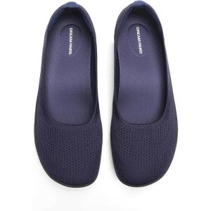 image:imageDREAM PAIRS Womens Ballet Flats Dressy Arch Support Wide Toe Box Knit Flats Comfortable Round Toe Slip On Travel Work Business Office Barefoot ShoesNavy