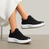 image:imageDREAM PAIRS Women Chunky City Tweed Comfortable Casual Platform Fashion SneakerBlack