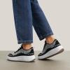 image:imageDREAM PAIRS Women Chunky City Tweed Comfortable Casual Platform Fashion SneakerBlackWhite