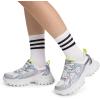 image:imageDREAM PAIRS Women Platform Chunky Lightweight Comfortable Breathable Casual Stylish Y2K LaceUp Heidi Walking Fashion SneakersSize 8WhiteSilverSDFN2421W