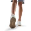 image:imageDREAM PAIRS Women Platform Chunky Lightweight Comfortable Casual Faux Leather Lace Up Dee Walking Fashion SneakersAll Whitepu