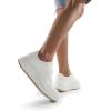image:imageDREAM PAIRS Women Platform Chunky Lightweight Comfortable Casual Faux Leather Lace Up Dee Walking Fashion SneakersAll Whitepu