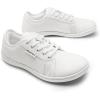 image:imageDREAM PAIRS Womens Barefoot Walking Wide Toe Box Zero Drop Minimalist Sneakers Non Slip Breathable Comfortable Lightweight Walking ShoesAll White