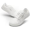 image:imageDREAM PAIRS Womens Barefoot Walking Wide Toe Box Zero Drop Minimalist Sneakers Non Slip Breathable Comfortable Lightweight Walking ShoesAll White