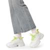 image:imageDREAM PAIRS Womens Chunky Platform Fashion SneakersWhiteGreenbold