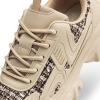 image:imageDREAM PAIRS Womens Platform Chunky Fashion Sneakers Y2K Maeve LaceUp Comfortable Sneakers Casual Walking ShoesSize 85ApricotSDFN2419W