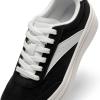 image:imageDREAM PAIRS Womens Platform Sneakers Walking Val Tennis LaceUp Comfortable Casual Fashion Sneakers ShoesBlackWhite