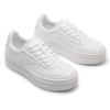 image:imageDREAM PAIRS Womens Platform Sneakers Walking Val Tennis LaceUp Comfortable Casual Fashion Sneakers ShoesWhite