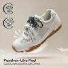 image:imageDREAM PAIRS Womens Retro Lace Up Sneakers AllDay Comfort Lightweight Non Slip Casual Fashion Walking Trainers ShoesGrey White