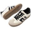 image:imageDREAM PAIRS Womens Tennis Sneakers Walking Flat LowTop Casual LaceUp Comfortable Nia Fashion Sneakers ShoesBeige Black