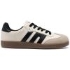 image:imageDREAM PAIRS Womens Tennis Sneakers Walking Flat LowTop Casual LaceUp Comfortable Nia Fashion Sneakers ShoesBeige Black