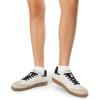 image:imageDREAM PAIRS Womens Tennis Sneakers Walking Flat LowTop Casual LaceUp Comfortable Nia Fashion Sneakers ShoesBeige Black